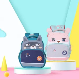 Cute Dog & Bunny Backpack for Kindergarten Kids