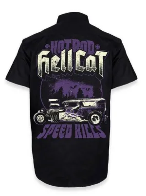 HOTROD HELLCAT BUTTON UP SPEED KILLS