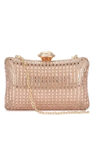 Lisa Clutch - Rose Gold