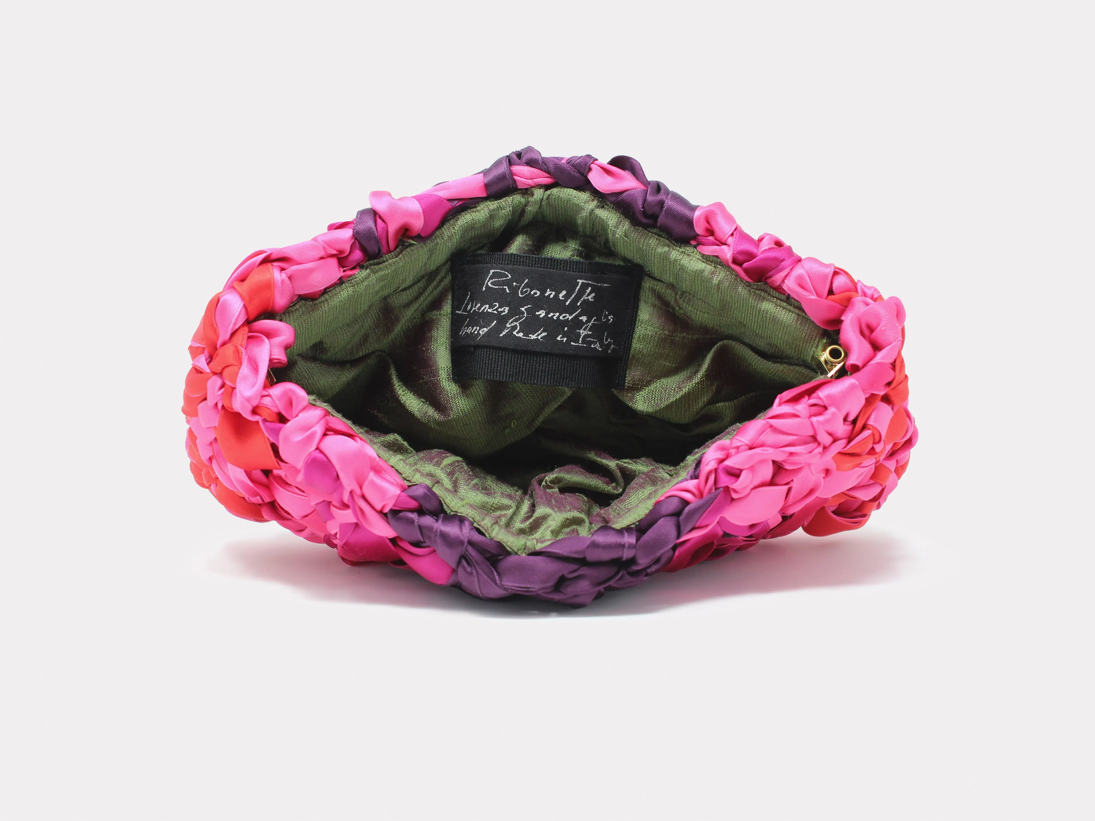 Lorenza Gandaglia Ribbon Clutch Pink