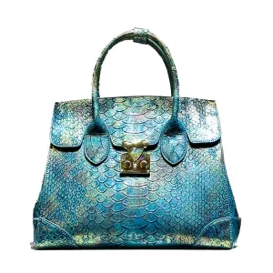 Pre Order:  Snake Skin Print Large Handbag