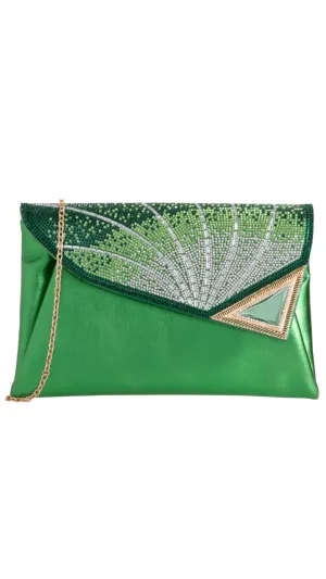 Ria Clutch- Green