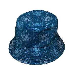 Snow Owl Night Flight Bucket Hat