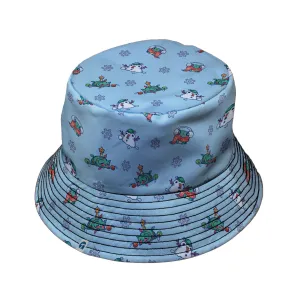 Snowing Frogs Bucket Hat