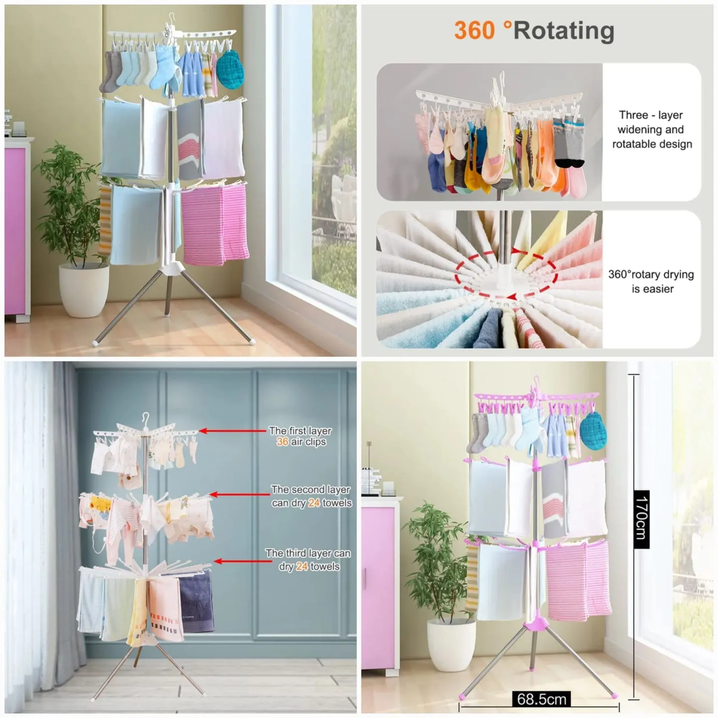 TRIPOD CLOTHES DRYING STAND