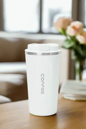 White Printed Travel Mug (510ml)